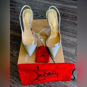 Louboutin Optisexy 100 Glitter - Ivory/Light Gold